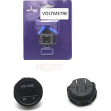 Carub 9V-30V Dijital Voltmetre (Fişli) (28.5 Mm)