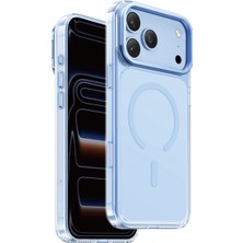 Keephone iPhone 17 Pro Max / 18 Pro Max Uyumlu Kılıf Magicam Gizli Standlı Magsafe Crystal Sararmaz Kapak - Dark Cherry