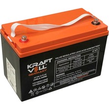 Kraftvoll OT100-12 12V 106 AH/108 Ah Vrla-Agm-Jel Akü (333*173*222 Mm) (31.3 Kg)