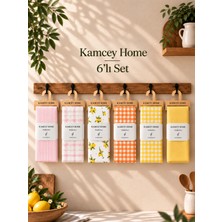 Kamcey Home 6'lı Mutfak Kurulama Bezi Seti