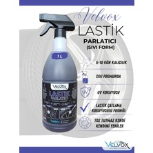 Velvox Lastik Parlatıcı 1L (Sıvı Form) | 5-10 Gün Kalıcılık | Süper Parlak Siyah Görünüm | UV Koruma | Antistatik | Çatlama Koruyucu |