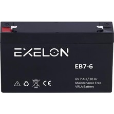 Exelon 6V 7 Ah Akü Kuru Tip (151*35*99) (1,12 Kg) Vrla Battery