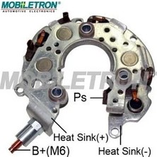 Mobiletron DİYOT TABLASI DENSO TİPİ (M6 CİVATA) (105 MM) TOYOTA