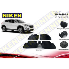 3D ARAÇ PASPASI (SİYAH) (4 PARÇA) HYUNDAI TUCSON 2015  ( SABİTLEME KLİPSSİZ )