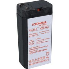 YLZ Yokohama 4V 0.7 Ah Akü Kuru Tip (34*22*64)
