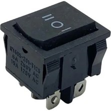 YLZ Tuşlu Anahtar Işıksız Kare (Orta Boy) (6 Fiş) (On-Off-On) (6A 250V / 15A 125V Ac)