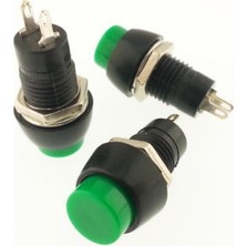 YLZ Mini Buton Pls (Kalıcı) (On-Off) (10 Mm) Yeşil