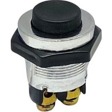 Pmx Buton Metal (Vidalı) (22 Mm) Siyah