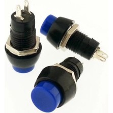 YLZ Mini Buton Pls (Kalıcı) (On-Off) (11 Mm) Mavi