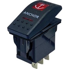 YLZ Tuşlu Anahtar Çapa Irgatı (4 Fiş) (Çift Devre) (12V 20A DC/24V 10A Dc) Marin