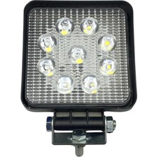 Win Win 8V-110V Çalışma Lambası Kare (9 x 3W Power Ledli) (108*108*28 Mm)