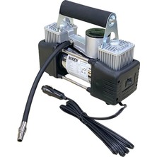 Niken 12V Lastik Şişirme Hava Kompresörü Metal Çift Pistonlu 150 Psi