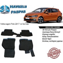 3D ARAÇ PASPASI SİYAH (4 PARÇA) VW POLO 2017