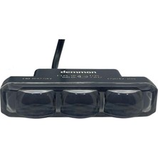 Demmon 12V-24V LED Lamba Off-Road Mercekli 3 Ledli 10W Sarı Mini (80*19 Mm)