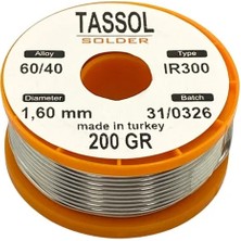 Tassol LEHİM TELİ 1.6 MM (60 KALAY/40 KURŞUN) 200 GR
