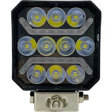 MARS 10V-30V OFF-ROAD LED ÇALIŞMA LAMBASI BEYAZ (SARI GÜNDÜZ SÜRÜŞLÜ/DÜZ-ÇAKARLI) (110*110*35 MM)