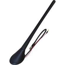 Zendar Anten Tabanı+Çubuğu (Elastik Jop Anten) (255 Mm) Unıversal-Vw
