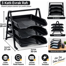 Belkıs Kırtasiye 3 Katlı Evrak Rafı – Masanızda Düzenin Yeni Hali! Ofis Evrak Rafı