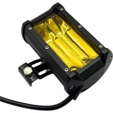 Norma 9V-35V LED Bar Off-Road Çift Sıra Sarı (24 x 3W) (130*80*65 Mm)