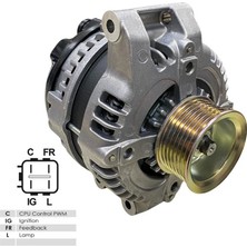 Denso 12V Alternatör Dinamo 105 A (C-Ig-Fr-L) (4 Fiş) Honda Accord Vıı/cıvıc Vııı/cr-V Iı