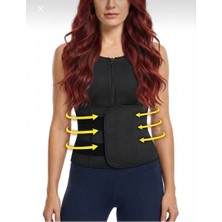 Markaflex Spor Korsesi Termoform Yelek Sauna Etkili Yağ Yakım Destekçisi Bel Sırt Karın Bölgesi Terleme Sporcu Yeleği