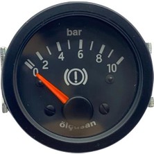 ÖLÇÜSAN HAVA SAATİ 10 BAR MEKANİK (TEK  REKORLU BORULU TİP) (52 MM)