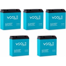 Voole 12V 24 Ah Elektrikli Bisiklet Aküsü Deep Cycle Gel Battary Carbon-X (181*77*170) (6.60 Kg)