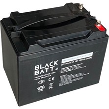 YLZ Black Batt 12V 100 Ah Elektrikli Bisiklet Aküsü Vrla Gel Battery (224*150*178) (15.3 Kg) Tse'li