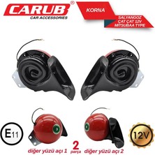 Carub 12V Çat Çat Korna Mıtsuba Tipi (Orjınal Tip)