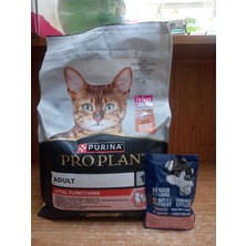 Purina Pro Plan Vıtal Functıons Somonlu Kedi Maması 3 Kg+10 Adet Felix Somonlu Yaş Mama 85 Gram