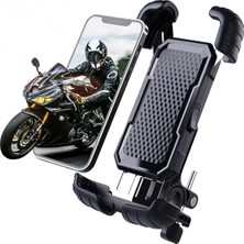 Karahanbey 360° Derece Ayarlanabilen Gidon Bağlantılı Bisiklet Motosiklet Için Abs 4-7.8″ Inç Telefon Tutucu