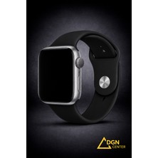 Fmk Apple Watch 44 mm (4. , 5., 6. Nesil, Se 1 ve Se 2) Uyumlu Premium Silikon Kordon