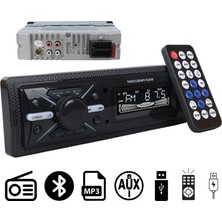 YLZ Oto Teyp-Radyo Aux/bluetooth/mp3/sd Kart/usb x 2 Şarj (Uzaktan Kumandalı) (7 Renkli)