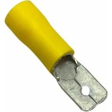 Erkek Fiş Standart (Izoleli) (6.3 Mm) (4.00-6.00 mm Kablo Uyumlu) Sarı