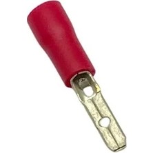 ERKEK FİŞ MİKRO (İZOLELİ) (2.8 MM) (0.50-1.50 MM KABLO UYUMLU) KIRMIZI