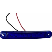 12V-24V Parmak Lamba 9-Ledli Mavi (99*14 Mm)