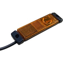HELLA 12V-24V YAN İKAZ LAMBASI (SİDE MARKER) LEDLİ SARI KRONE TİP DORSE (130*32 MM)