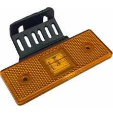 12V-24V YAN SİNYAL LAMBASI DORSE SİDE MARKER SARI (4 LEDLİ) (110*42 MM) E9