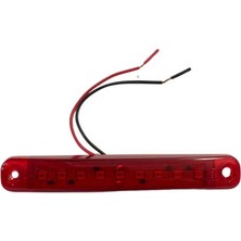 POE 12V-24V Parmak Lamba 9-Ledli Kırmızı (99*14 Mm)