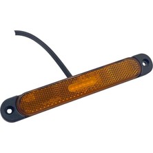 FRISTOM 12V-24V YAN İKAZ LAMBASI (SİDE MARKER) LEDLİ SARI KRONE TİP DORSE (170*25.2 MM) E9