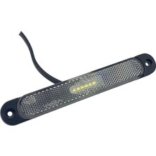 FRISTOM 12V-24V YAN İKAZ-PARK LAMBASI (SİDE MARKER) LEDLİ BEYAZ KRONE TİP DORSE (170*25.2 MM) E9