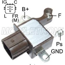 Mobiletron 12V Alternatör Konjektör Denso Tipi (4 Fiş Düz Soket) (Ig-C-L-Fr) Honda