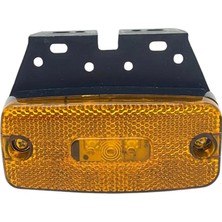 Sertplas 12V-24V DORSE YAN SİNYAL LAMBA SİDE MARKER (3 LEDLİ) (DIŞA BAĞLANTI) (OVAL) (110*48 MM)