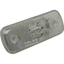 SABA 24V YAN PARK LAMBASI DORSE SİDE MARKER BEYAZ (TEK LEDLİ) (SOKETLİ)