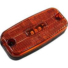 SERTPLAS 12V-24V DORSE YAN LAMBASI SİDE MARKER SARI (3 LEDLİ) (111*51 MM)