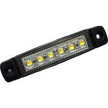 12V-24V Parmak Lamba 6-Ledli Beyaz (95*19 Mm)