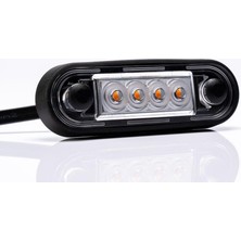 FRISTOM 12V-36V PARMAK LAMBA 4-LEDLİ SARI (85*28 MM) E9