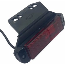 ÜÇLER 12V-24V YAN İKAZ LAMBASI KIRMIZI (3 LEDLİ) (130*32 MM) KRONE DORSE