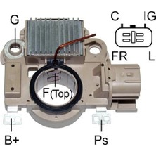 Mobiletron 12V Kömürlü Konjektör (4 Fiş Soketli ) (C-Ig-Fr-L) Honda Cıvıc