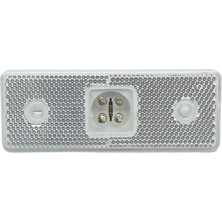 YLZ 12V-24V YAN SİNYAL LAMBASI SİDE MARKER (4 LEDLİ) (ŞEFFAF-MAVİ)